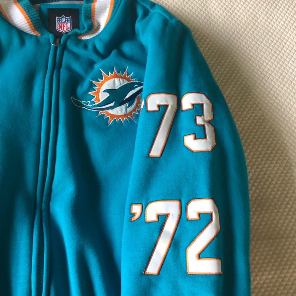 Vintage Dolphins Super Bowl Champions Bomber - Picture 2 of 5